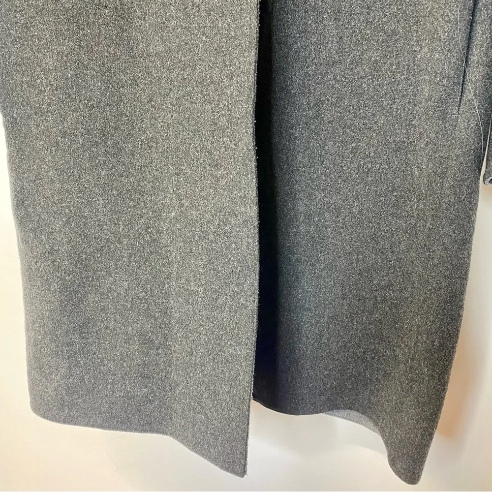 Uniqlo grey wool blend hooded coat - Picture 4 of 10